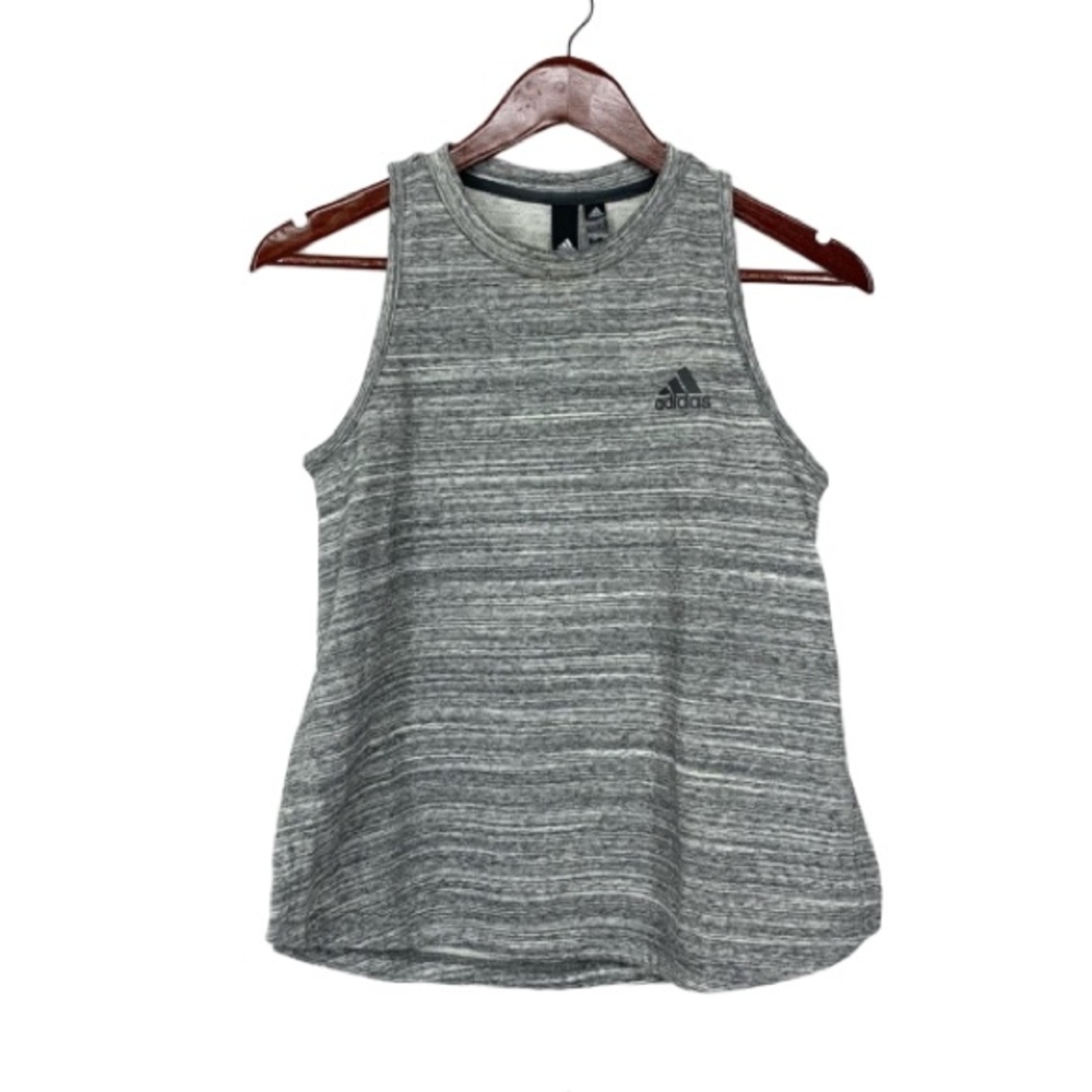 Adidas Gray Spacedye Work Out Split Hem Sweatshirt/Thicker Tank Top New Nwt